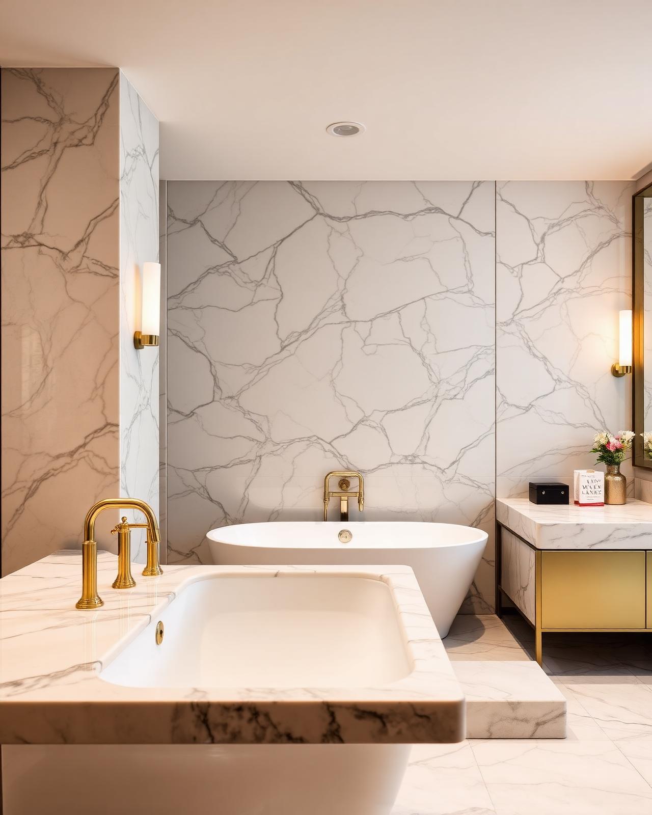 Marble Suite Retreat — Primary bath transformation by MEGA Contractor